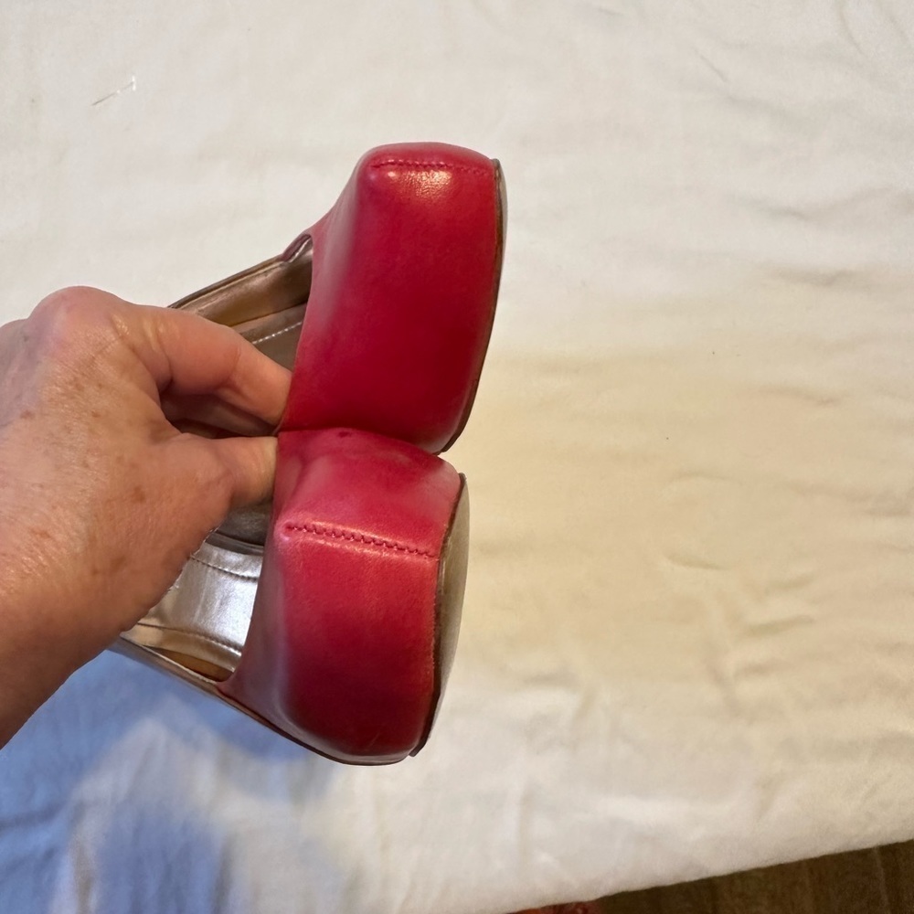 Bcbgeneration Heels Slingback Leather Upper Red &… - image 6